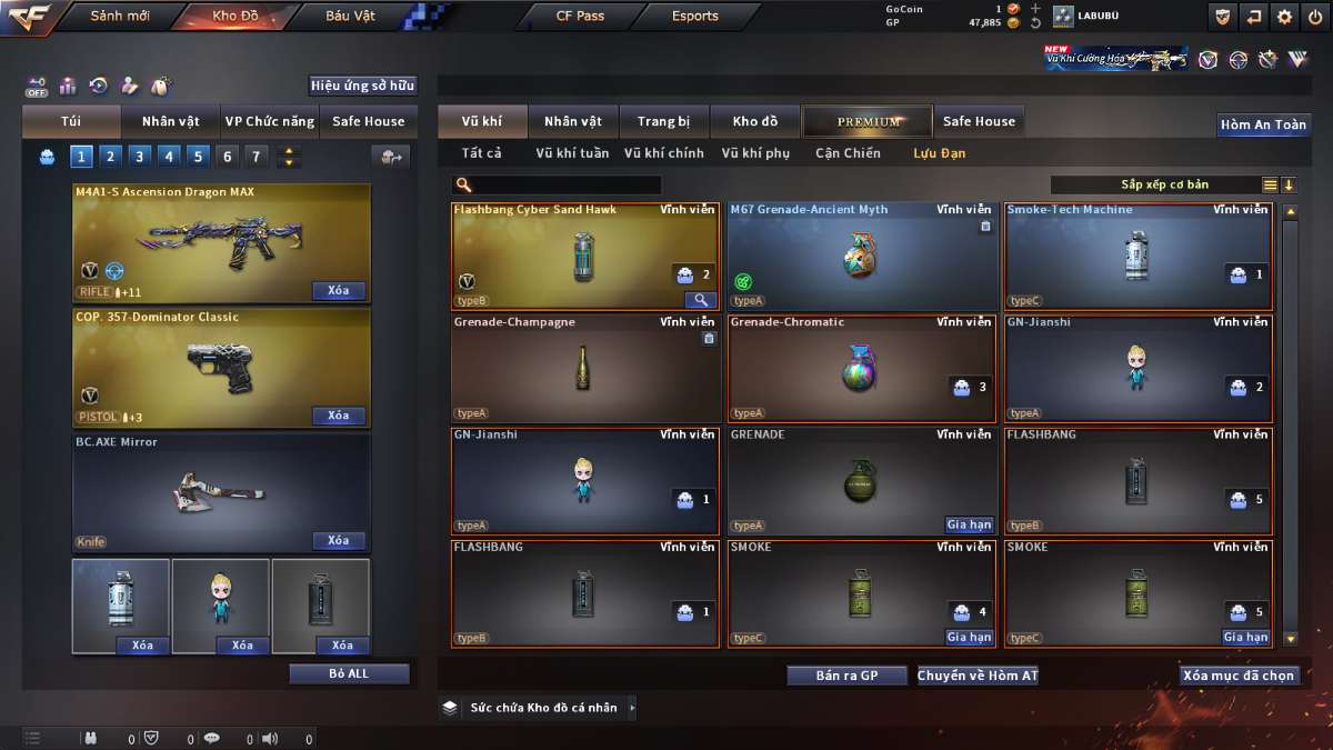 shop acc cf uy tin gia re